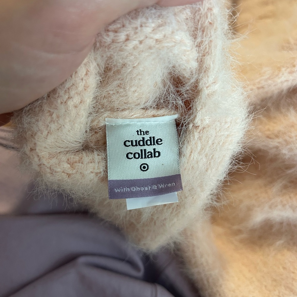Target The Cuddle Collab L/XL Dog turtleneck sweater full body soft pink - Picture 4 of 11